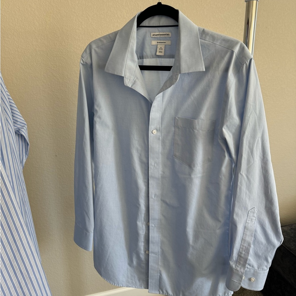 Four Amazon Essentials Button Up Shirts - image 7